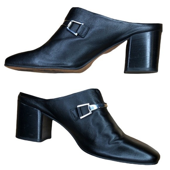 ASOS Chunky Heel Black Mule size 10 - Picture 2 of 5